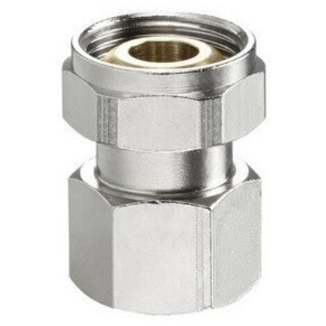 OVENTROP Verschraubung G 3/4 ÜM x Rp 1/2 IG, Messing, vernickelt, für Ventil-HK, 1016304