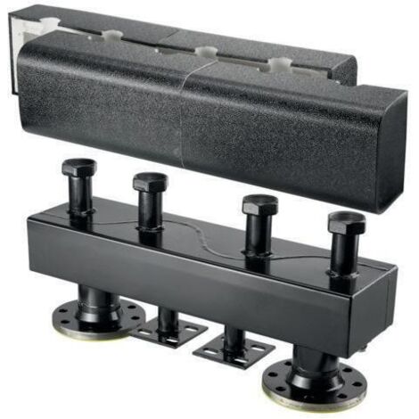 Oventrop Verteilerbalken mit Isolierung DN 40/50, für zwei Heizkreise