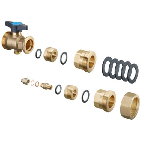 Oventrop Wärmemengenzähler Einbau-Set für WMZ 110/130 mm mit ¾ bzw. 1 Anschluss 1352250