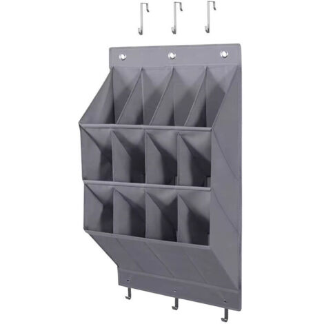 Over-the-door shoe storage, hanging shoe rack with large shoe holder and pockets, hanging shoe shelf for closet
