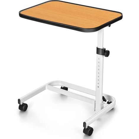 Overbed Table W/ Lockable Universal Wheels
