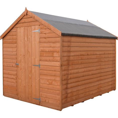 SHIRE Overlap 7 x 5 Feet Dip Treated Value Range Apex Shed Single Door