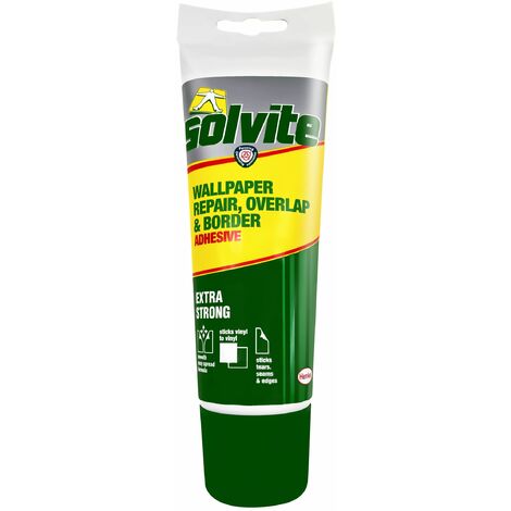 Solvite Overlap & Border Extra Strong & Easy-to-Use Wallpaper Glue, 240 g