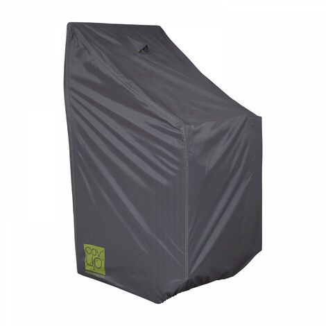 Oviala – Housse de protection pour chaises empilables – Housse imperméable et déperlante – Aérateur anti-condensation – Élastique de maintien