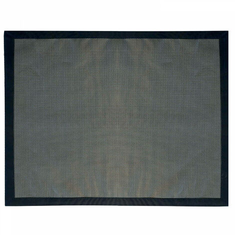 Oviala – Tapis de protection barbecue 100 x 120 cm – Dessus textile 100% polyester – Imperméable et déperlant – Anti-UV – Nettoyage facile