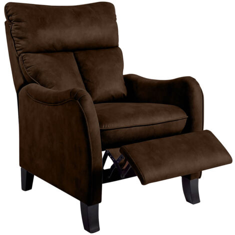 OVIEDO - Fauteuil Relax Manuel Coloris Chocolat