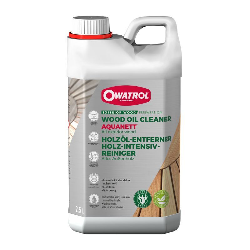 Durieu - Owatrol Aquanett Oil Remover / Stripper for Wood - 2.5 Litre