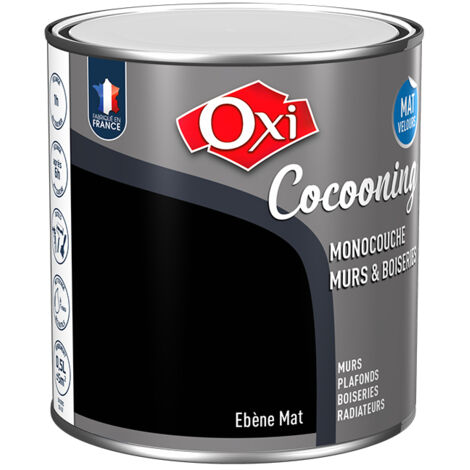 Owatrol-COCOONING MURS & BOISERIES MAT VELOURS-Peinture d'intérieur monocouche pour murs & boiseries fini mat velours-Ébène 0.5 litre