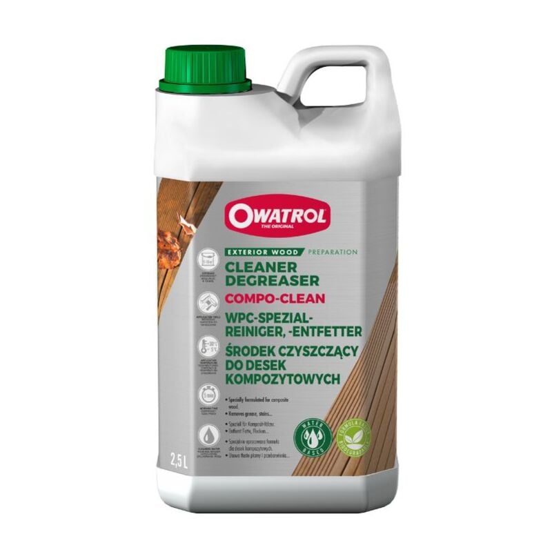 Durieu - Owatrol Compo-Clean Cleaner and Degreaser for Composite Wood - 2.5 Litre