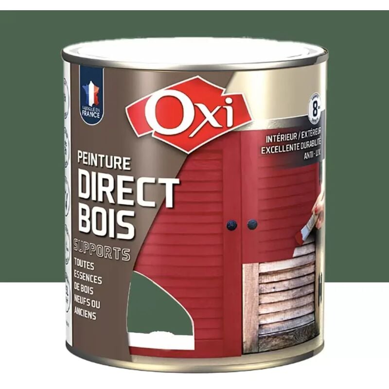 Peinture Direct Bois OXI Vert jardin 2,5 l