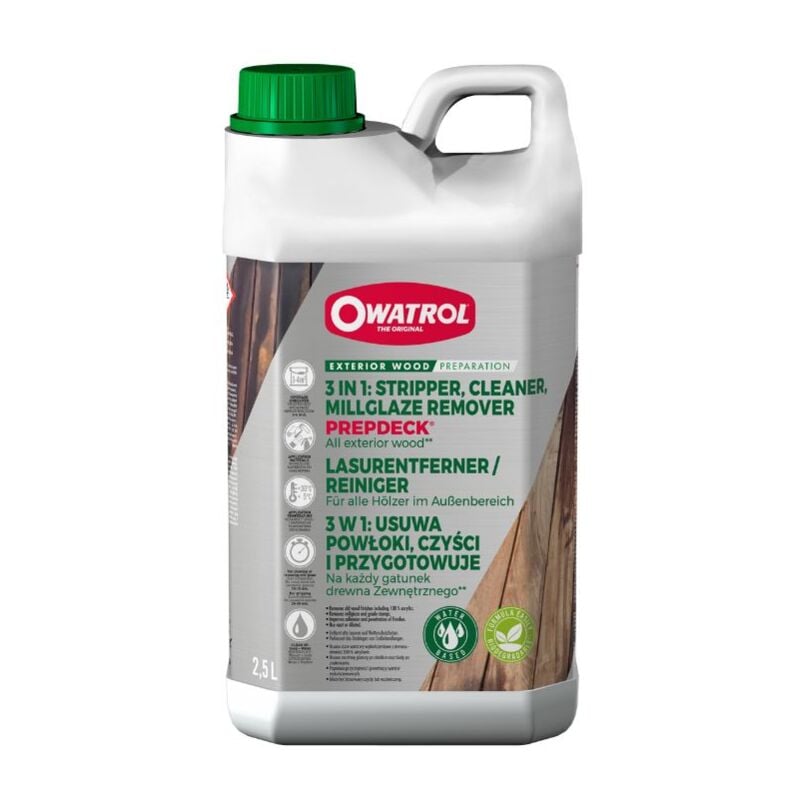 Owatrol - Prepdeck 3 in 1 Decking Cleaner - 2.5 Litre