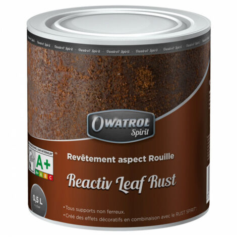 Owatrol – Revêtement aspect rouille 0,5L – Effet décoratif naturel – Application facile sur supports non ferreux – Temps de séchage 6h