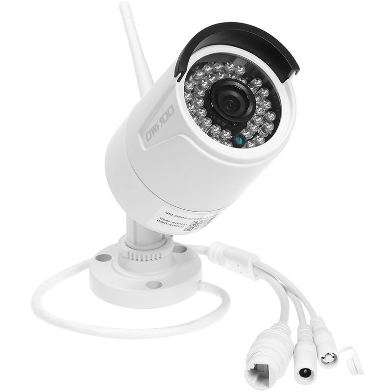 

camara de seguridad WIFI, 1080P, tarjeta TF maxima de 128 GB, blanco - Owsoo