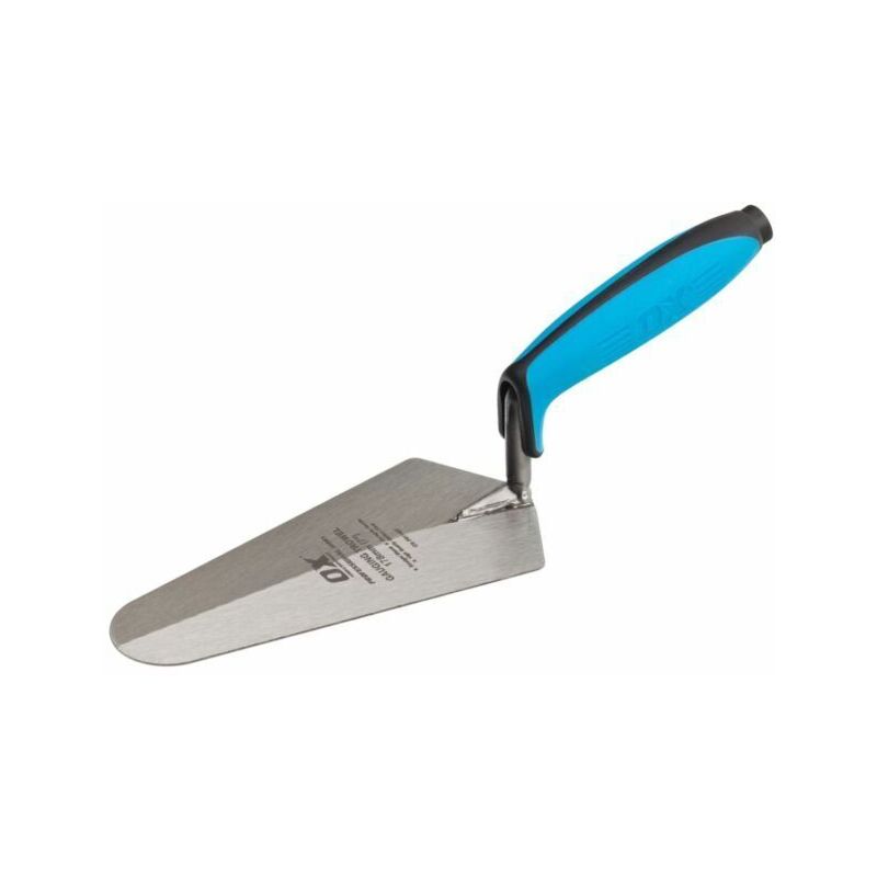 Pro 7 Gauging Trowel 180mm Brick Layers Round Nosed Mixing Trowel P011407 - OX