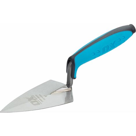 OX Philadelphia - Cazzuola per puntare con motivo "Cazzuola" in acciaio al carbonio con impugnatura morbida Dura-Grip, multicolore 127 mm