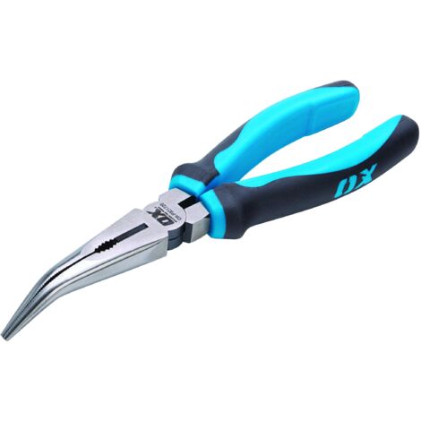 OX Pro Bent Long Nose Pliers - 200mm (8")