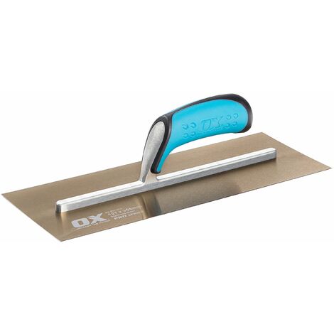 OX Pro - Cazzuola in acciaio INOX per intonacatori, 127 x 356 mm