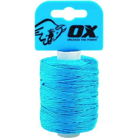 OX Pro Nylon High Vis Builders Line 105m / 350ft - Ciano