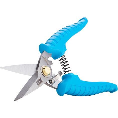 Ox Pro Snips Straight Cut Stainless Steel 185mm 7 Inch Comfort Grip OX-P233001
