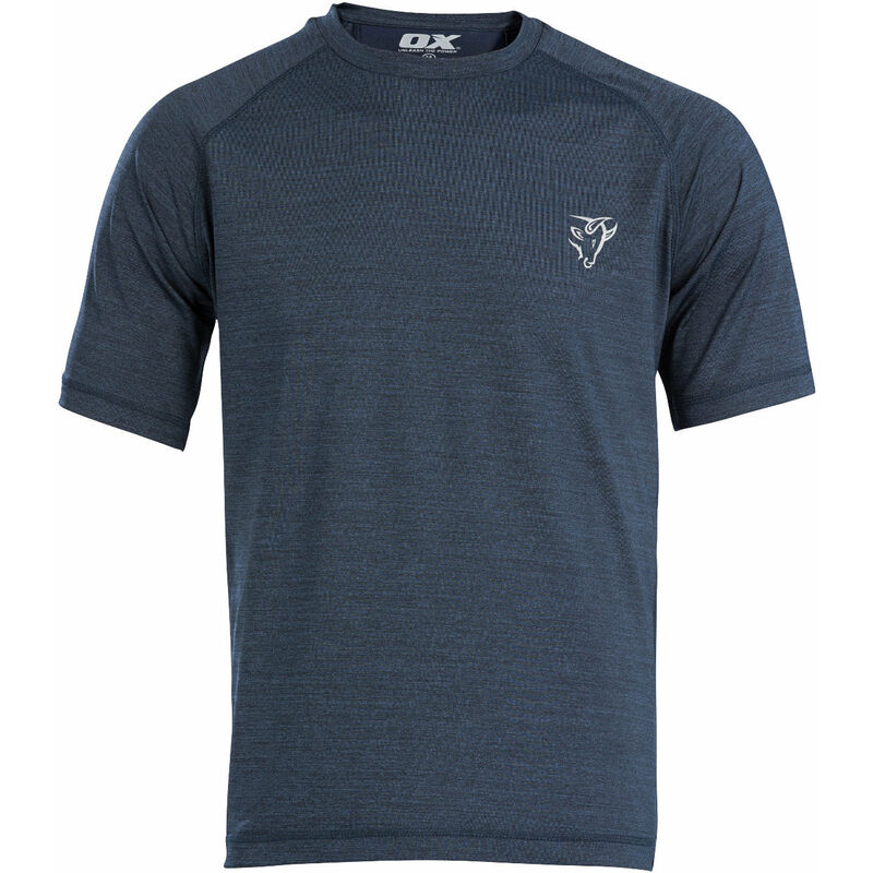 OX Tech Crew T-Shirt Navy - Medium