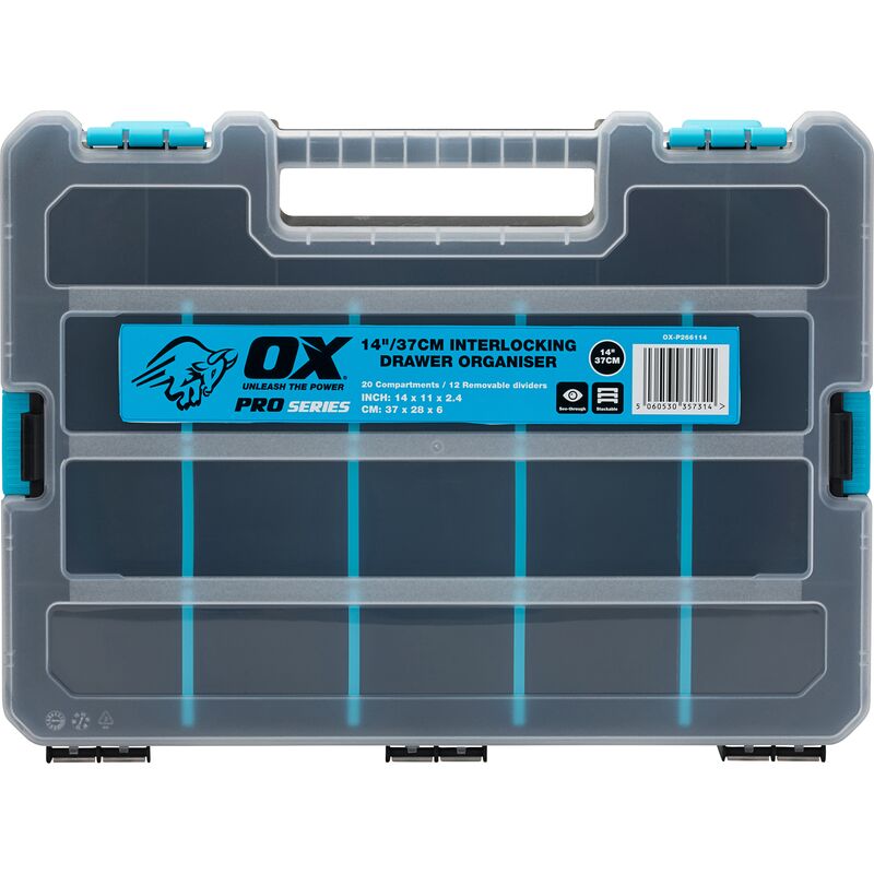 Ox Pro Interlocking Drawer Organiser - 37cm (14in) (1 Pack)