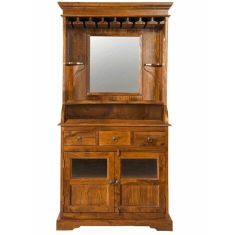 OXFORD 0443 Mobile Bar in legno di acacia - laccato / miele 97x52x193