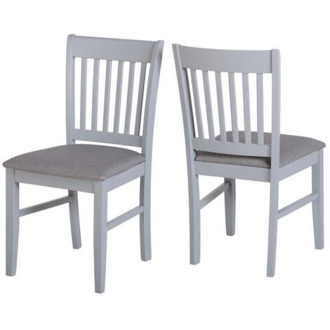 Oxford 2 Grey Fabric Chairs priced per pair