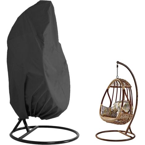 Oxford 210D Hanging Chair Cover Waterproof Windproof 190x115 Black