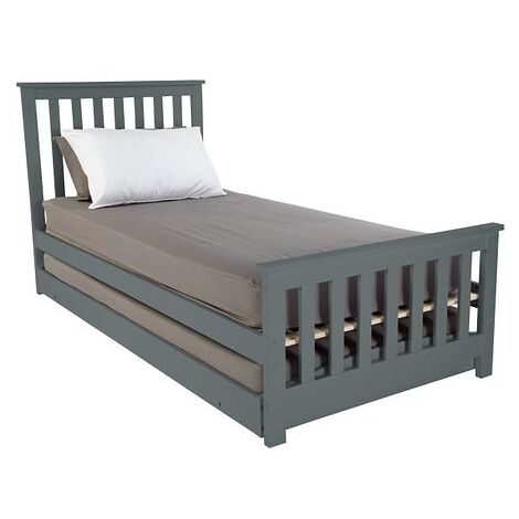 HUMZA AMANI Grey Frame with 2x F10 Mattress