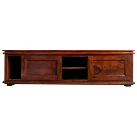 OXFORD 450 Mobile TV in legno di acaca - laccato / nougat 160x45x45