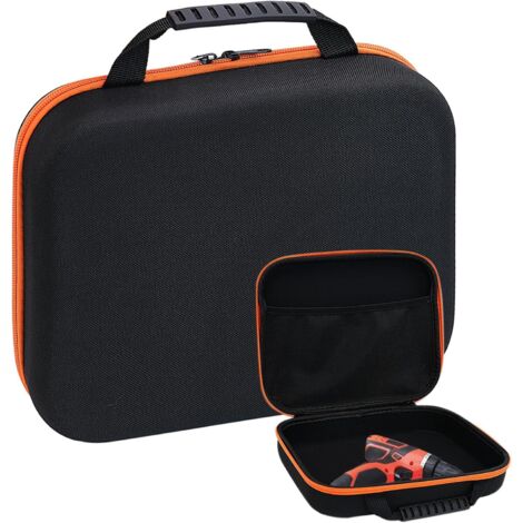 Oxford Cloth Tool Container Bag, Shockproof Tool Box, Electrician Storage Case for Electric Drill, Drill Pliers Wrench Container Bag for Electric Scissors Cutting Tools Storage Organizer (L)