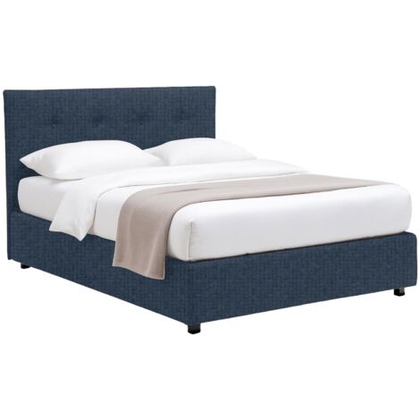 Oxford Doppelbett, abziehbar, blau