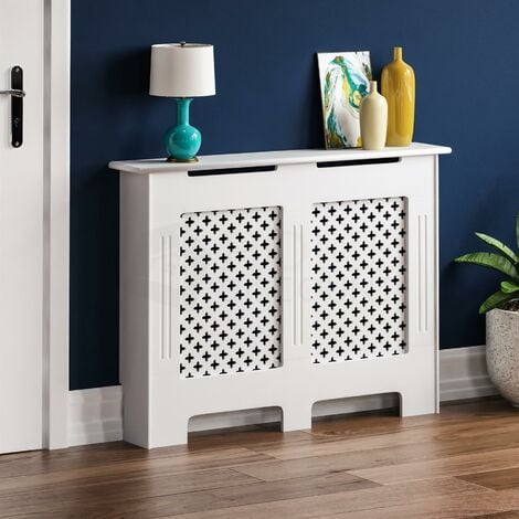 Oxford Radiator Cover MDF Modern Cabinet Grill, White