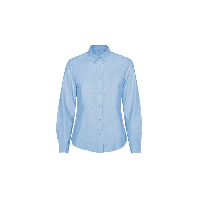 

Camisa de mujer con bolsillo en pecho OXFORD WOMAN CM5068 | Celeste - XXXL