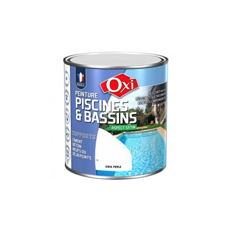 OXI Peinture piscine 0 5l gris clair - OXI