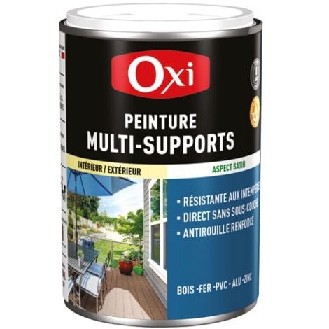 OXI - Peinture TOP 3 bois fer pvc satin 250ml blanc