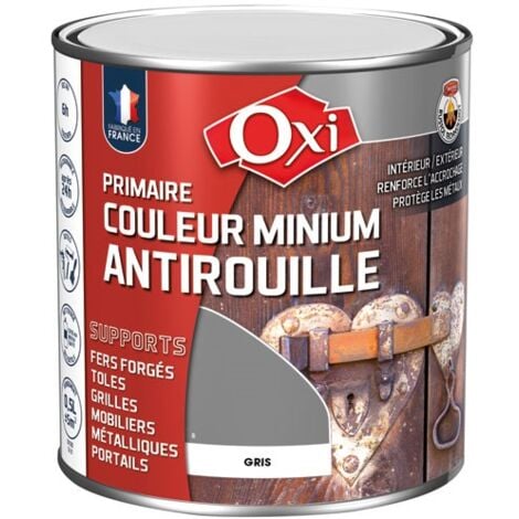 OXI - Primaire Minium antirouille gris 500ml