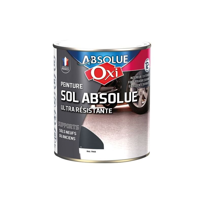 OXI - Sol absolue 2.5l gris carbone RAL7043