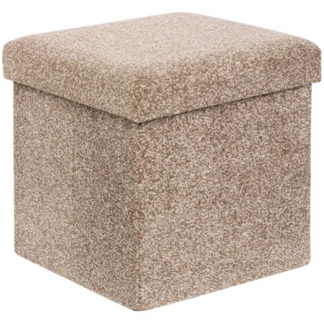 Oxia Puf Pecho Plegable 38x38cm Marrón Tonka - Atmosphera créateur d'intérieur
