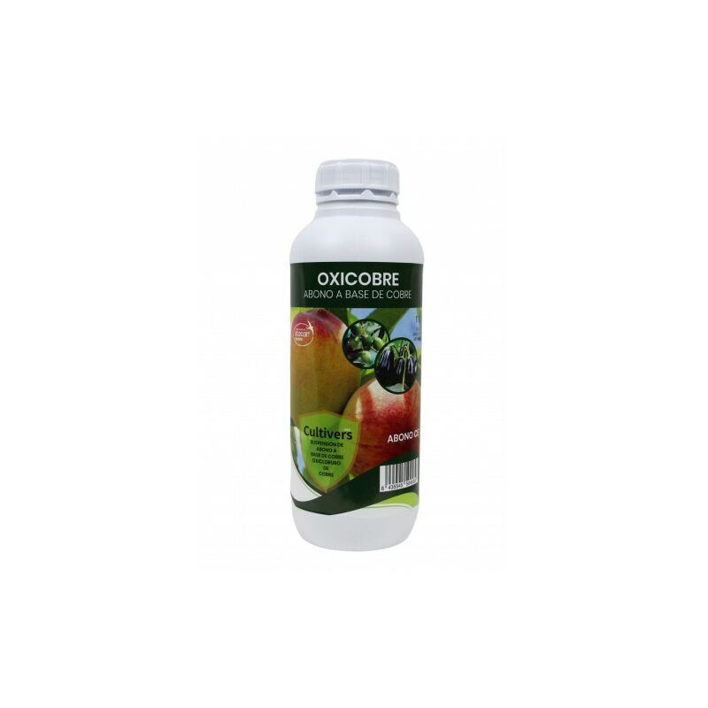 

Oxicobre-Eco de de 1 L. Oxicloruro de Cobre al 70% ecológico. Es una fuente de Cobre para todo tipo de plantas - Cultivers