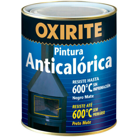 oxirite pintura anticalorica negro mate 0.750l 5398041