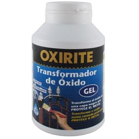 OXIRITE transformador de oxidos 250 gel , Transformador de Oxido Oxirite. Imprimación base agua para el tratamiento de la oxidación en superficies férricas o acero. Reacciona con el óxido para formar