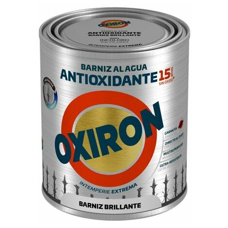 Oxiron Al Agua Barniz Antioxido Brillo 750ml.