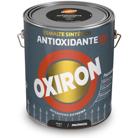 Oxiron Smalto Sintetico Metallico Antiossidante Nero Blu Titanio 750ml