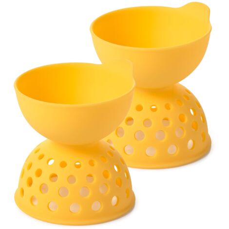 OXO Good Grips Set Cuoci Uova in Camicia in Silicone - 2 pezzi