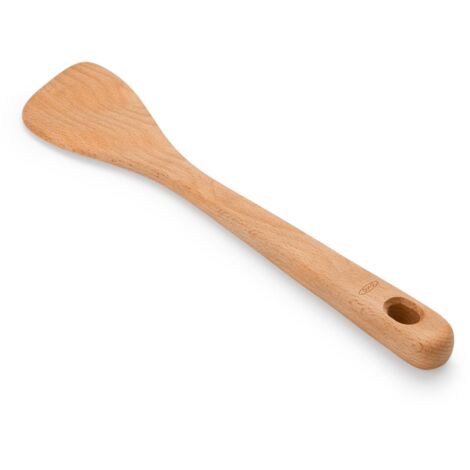 OXO Good Grips Spatola in Legno per Saltare – Utensile da Cucina in Faggio Resistente per Soffriggere & Saltare, Sicura per Pentole Antiaderenti, Manico Confortevole, Utensile in Legno Versatile