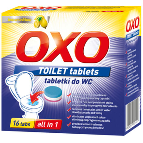 OXO Toilettenreinigungstabletten Zitrone 25 g x 16 Tabletten