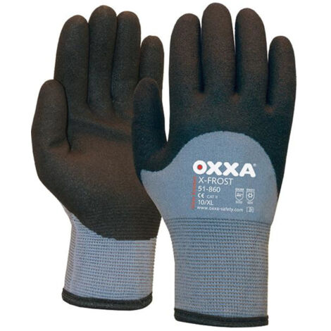 OXXA Handschuh X-Frost, Gr. 10, grau-schwarz 12 Stk