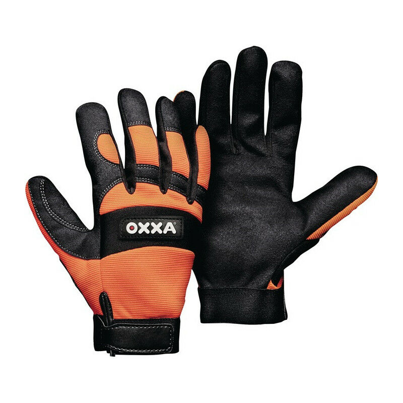 Image of Guanti x-mech taglia 10 nero / arancio fluo Armor Skin® en 388 psa ii Oxxa