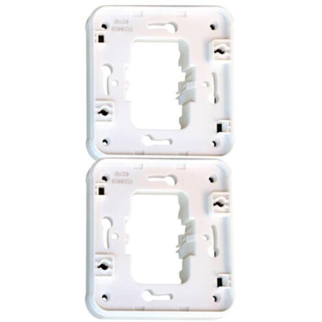 OXXO Support double V BLANC ENCASTRE EUR'OHM 60879